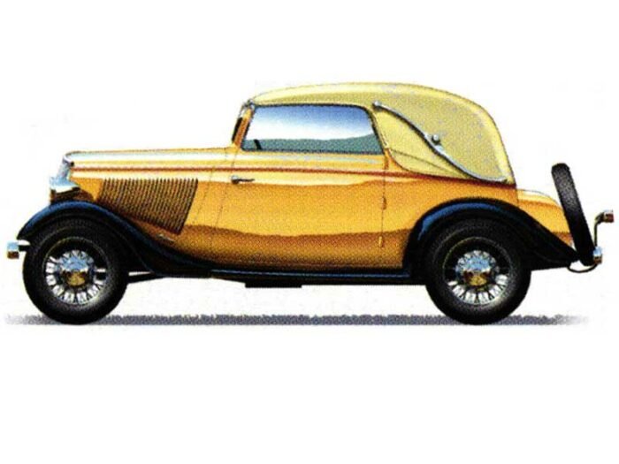 Rheinland Cabriolet Ford Oldtimer Gelb